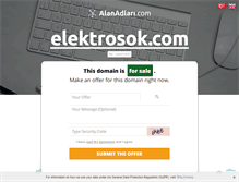 Tablet Screenshot of elektrosok.com
